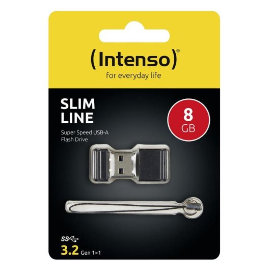 Chiavetta USB Intenso Slim Line 8GB USB-A 3.2 Gen 1 nera