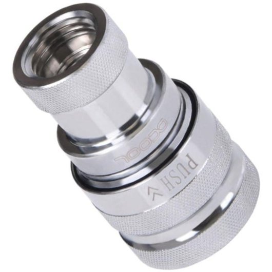 Refrigeración líquida Alphacool Racor latón plata 1/4" 42 mm 2 conexiones