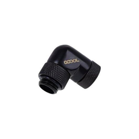 Wasserkühlung Alphacool Racor Messing schwarz 1/4" 90° Winkel