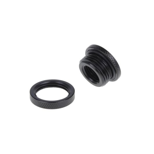 Wasserkühlung Alphacool Messing Anschluss schwarz 25 mm 12 mm 1/4"