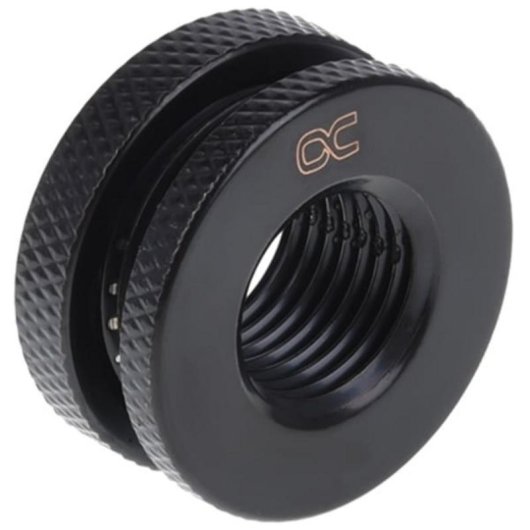 Wasserkühlung Alphacool Messing Anschluss schwarz 25 mm 12 mm 1/4"