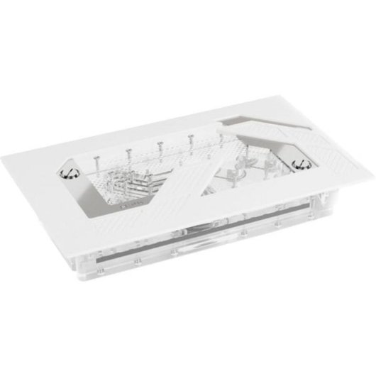 Wasserkühlung Alphacool Apex Distroplate VPP/D Weiß RGB Acryl