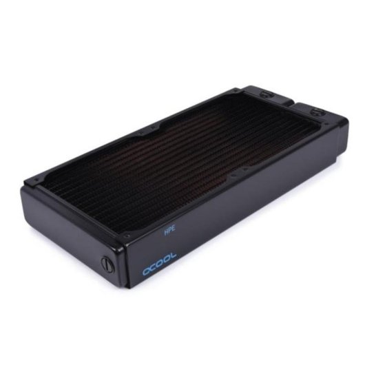 Flüssigkeitskühlung Alphacool 14441 Radiator 2x140 mm 4 Lüfter Schwarz