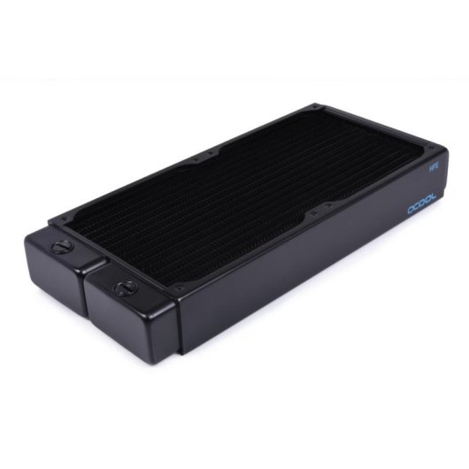 Flüssigkeitskühlung Alphacool 14441 Radiator 2x140 mm 4 Lüfter Schwarz