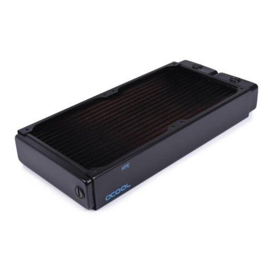 Flüssigkeitskühlung Alphacool 14441 Radiator 2x140 mm 4 Lüfter Schwarz