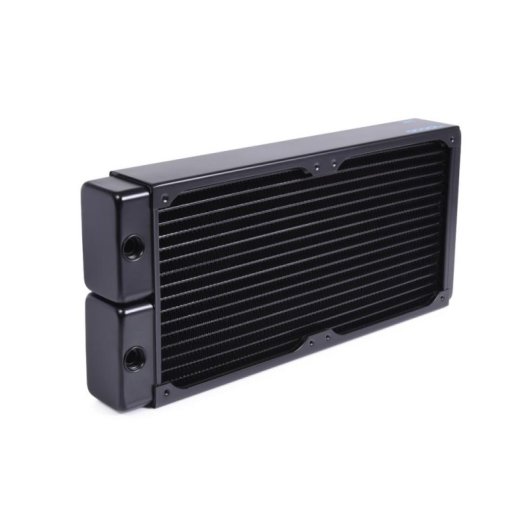 Flüssigkeitskühlung Alphacool 14441 Radiator 2x140 mm 4 Lüfter Schwarz