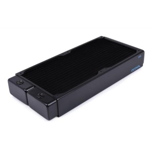 Flüssigkeitskühlung Alphacool 14441 Radiator 2x140 mm 4 Lüfter Schwarz