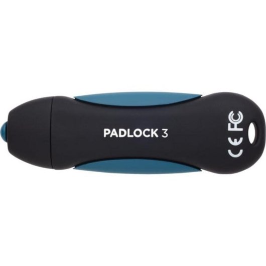 Unità flash USB Corsair Padlock 3 64GB USB-A 3.2 Gen 1 nero e blu