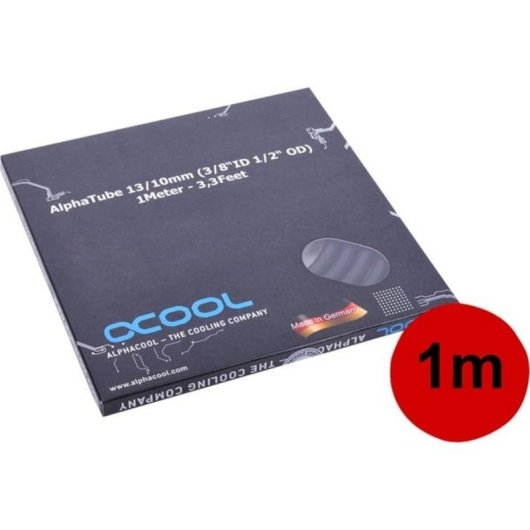 Flüssigkeitskühlung Alphacool 18533 PVC-Schlauch Schwarz 1,3 cm 100 cm