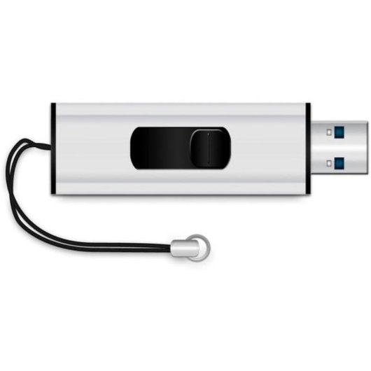 Unidad flash USB MediaRange MR914 8 GB USB tipo A 3.2 Gen 1 deslizante negro plata