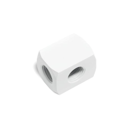 Refrigeration Liquide Alphacool Bloc d'eau laiton blanc 22x30 mm