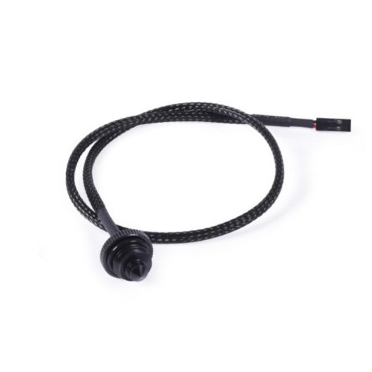 Temperatursensor Alphacool 17596 Messing schwarz 1/4" 18 mm
