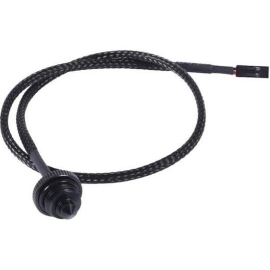 Temperatursensor Alphacool 17596 Messing schwarz 1/4" 18 mm