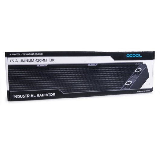 Flüssigkeitskühlung Alphacool ES Aluminium 420 mm 3 Lüfter Schwarz