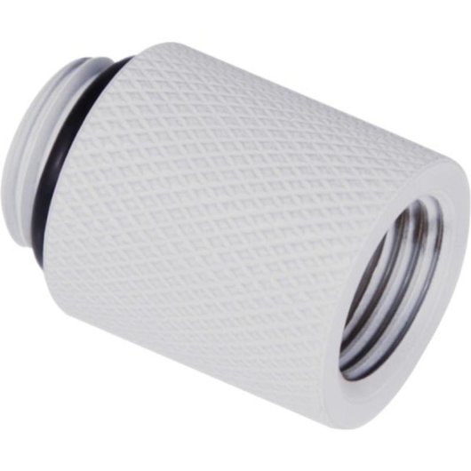 Flüssigkeitskühlung Alphacool Schlauchverbinder Weiß 1/4" 20 mm