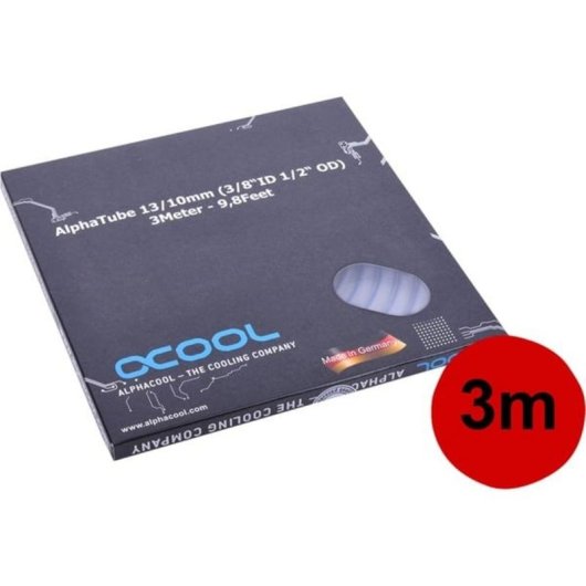Schlauch Alphacool 18413 3 m 4 bar transparent 1,3 cm Durchmesser