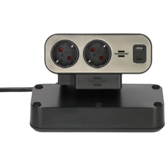 Regleta Brennenstuhl 1153580210 9 Tomas con Protección USB-A y USB-C