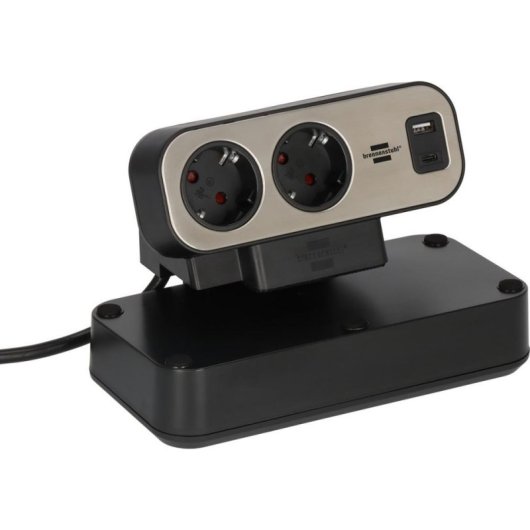 Regleta Brennenstuhl 1153580210 9 Tomas con Protección USB-A y USB-C