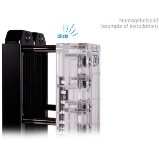 Wasserkühlung Alphacool Core Push Montagekit 50 mm Schwarz Silber