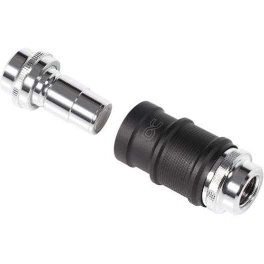 Refrigeración líquida Alphacool ES Schnellverschluss adaptador 1/4" negro cromado