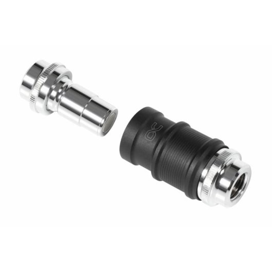 Refrigeración líquida Alphacool ES Schnellverschluss adaptador 1/4" negro cromado