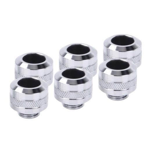 Refrigeration Liquide Alphacool Kit raccords laiton chromé 1/4" 20 mm