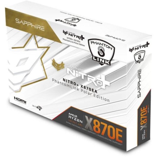 Carte mère SAPPHIRE NITRO+ X870EA AMD X870E WIFI7 ATX DDR5 WiFi 7 RGB Bluetooth 5.4