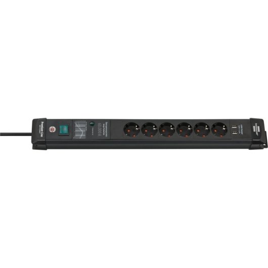 Regleta Brennenstuhl 1951160606 6 Tomas USB-A Protección Sobretensión