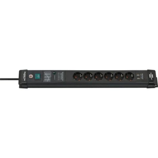 Regleta Brennenstuhl 1951160606 6 Tomas USB-A Protección Sobretensión