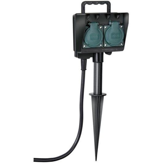 Regleta Brennenstuhl 1154430 2 Tomas con Protección IP44 16 A 230 V