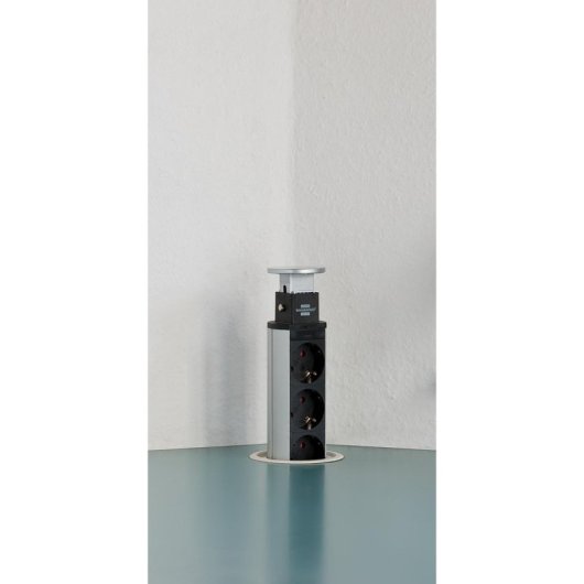 Multipresa Brennenstuhl 1396200013 3 prese AC 2 m con 2 USB-A e protezione bambini