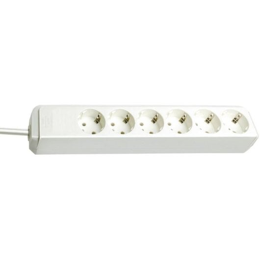 Multiprise Brennenstuhl Eco-Line 6 prises, câble 1,5 m et protection enfant, fiche coudée