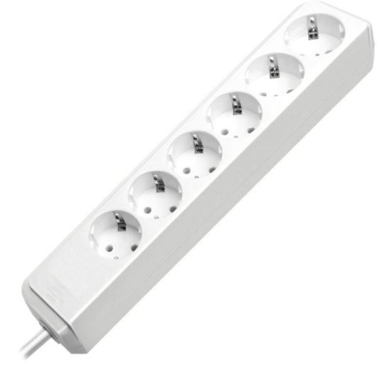 Multiprise Brennenstuhl Eco-Line 6 prises, câble 1,5 m et protection enfant, fiche coudée