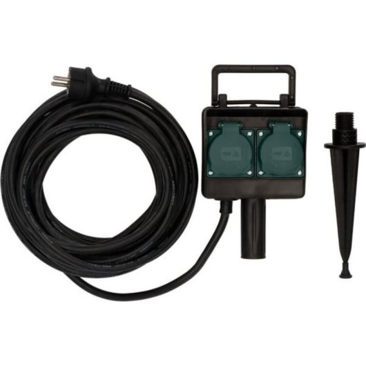 Régua de tomadas Brennenstuhl 1154450 4 tomadas com proteção IP44 e cabo 10 m