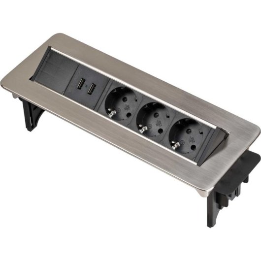 Regleta Brennenstuhl 1396200113 3 Tomas 2 USB-A Protección infantil