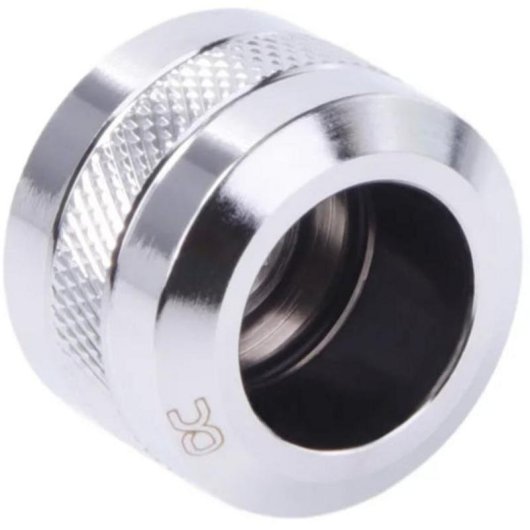 Refrigeration Liquide Alphacool Racor laiton chromé 1/4" 26 mm 2 connexions