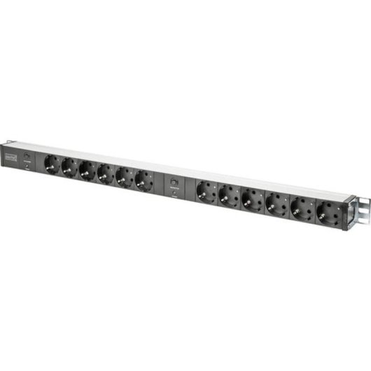 Multiprise Digitus DN-95405 12 prises avec protection et câble 2 m