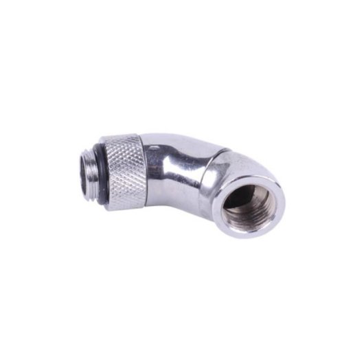 Schlauchverbinder Alphacool 17059 Messing vernickelt 1/4" Männlich/Weiblich 45°