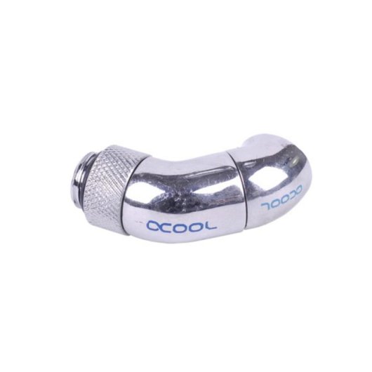 Schlauchverbinder Alphacool 17059 Messing vernickelt 1/4" Männlich/Weiblich 45°