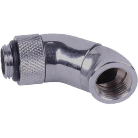Schlauchverbinder Alphacool 17059 Messing vernickelt 1/4" Männlich/Weiblich 45°