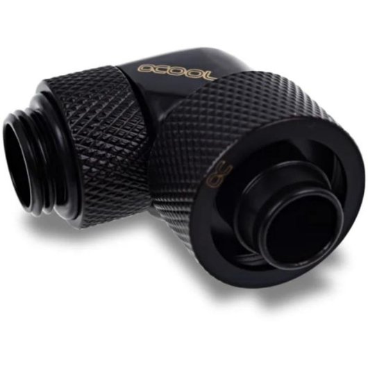 Flüssigkeitskühlung Alphacool Racor Messing schwarz 1/4" 90° 4 Stück