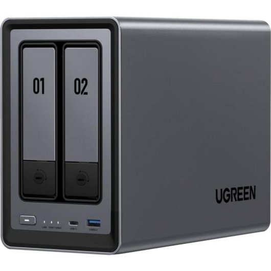 NAS UGREEN 54TB 8GB 2 bay 2,5GbE HDMI USB-C M.2 IronWolf
