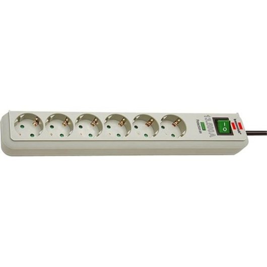 Régua de tomadas Brennenstuhl 1159750015 6 tomadas com proteção e interruptor