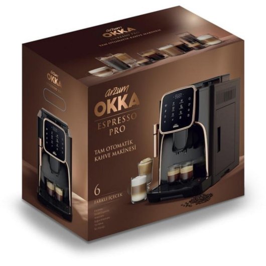Cafetera superautomática Arzum Okka OK0030 1,8 L con molinillo cónico 19 bares función limpieza automática