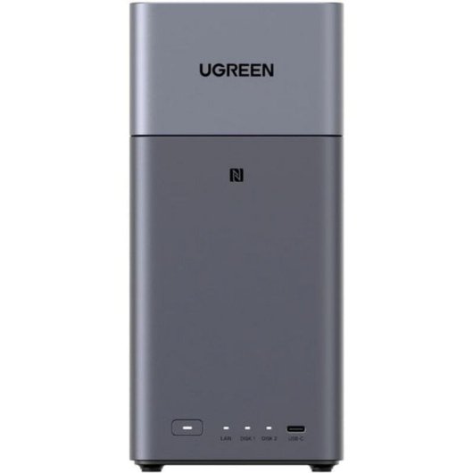 NAS UGREEN 2 bahías 60 TB 4 GB RAM HDMI USB-C RAID 0/1 JBOD