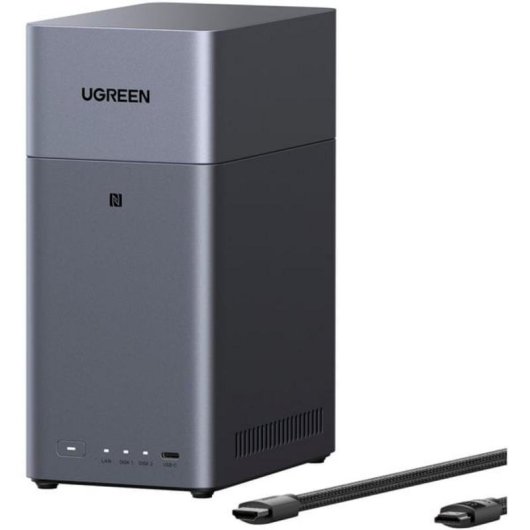 NAS UGREEN 2 bahías 60 TB 4 GB RAM HDMI USB-C RAID 0/1 JBOD