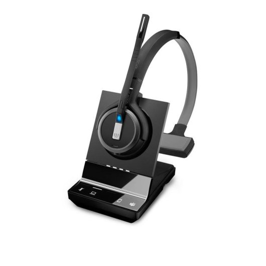 Auriculares EPOS IMPACT SDW 5033T inalámbricos DECT con cancelación de ruido, micrófono y base, negro