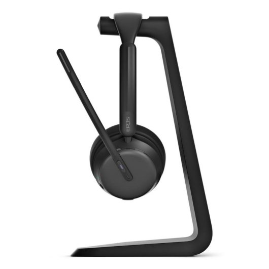 Auriculares EPOS IMPACT 1061T inalámbricos Bluetooth con cancelación de ruido, micrófono y base de carga, negro