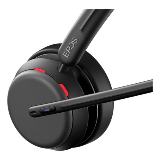 Auriculares EPOS IMPACT 1061T inalámbricos Bluetooth con cancelación de ruido, micrófono y base de carga, negro