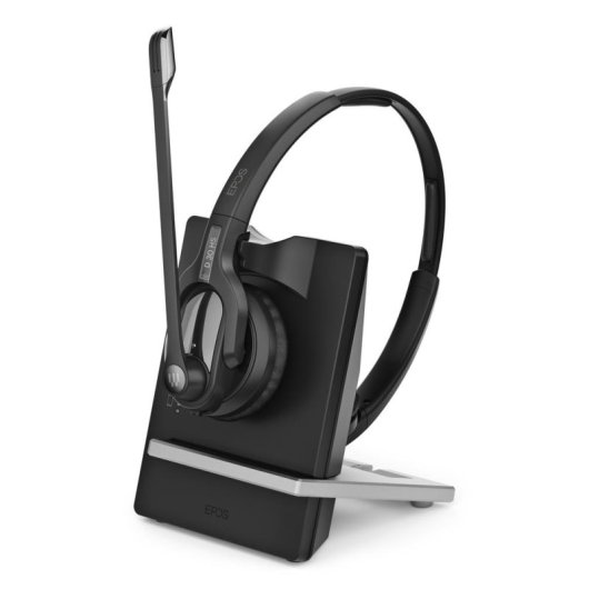 Auriculares EPOS Impact D 30 inalámbricos USB para oficina con cancelación de ruido negros